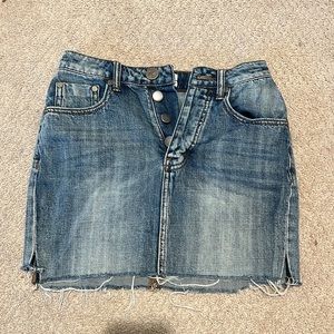 One X Oneteaspoon Denim Skirt